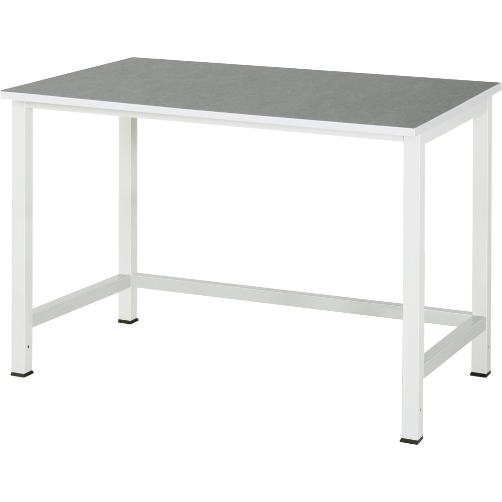 Obrázek produktu: Pracovní stůl RAU 900, VxŠxH 825 x 1 250 x 800 mm, pracovní deska s povrchem Universal/linoleum