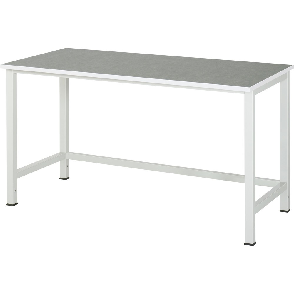 Obrázek produktu: Pracovní stůl RAU 900, VxŠxH 825 x 1 500 x 800 mm, pracovní deska s povrchem Universal/linoleum