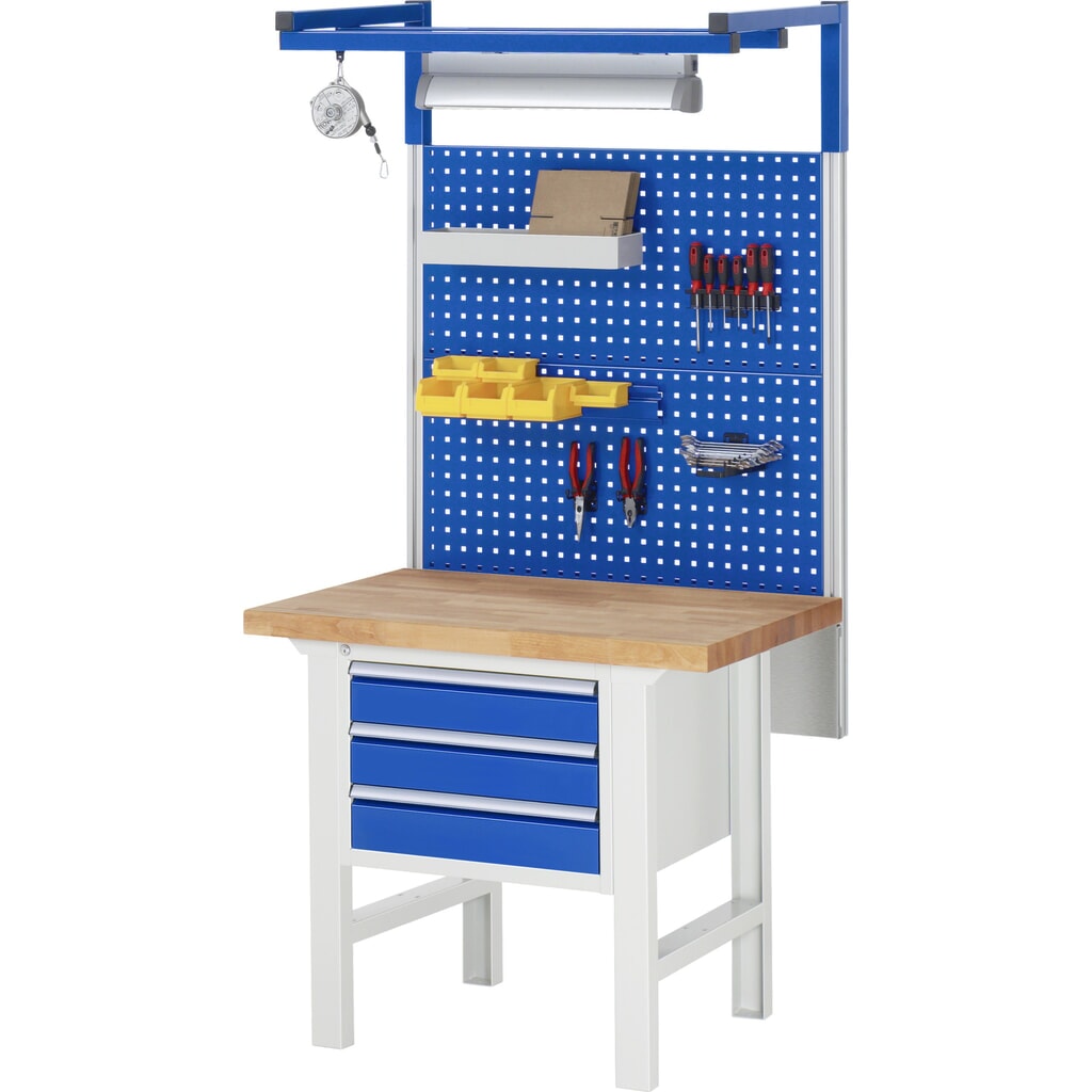 Pracovní stůl RAU řada 7000, VxŠxH 840 x 1000 x 700 mm, 2x zásuvka, 1 x 150 mm, 1 x 210 mm, nosnost zásuvky 100 kg Číslo obrázku produktu 8: Pracovní stůl RAU řada 7000, VxŠxH 840 x 1000 x 700 mm, 2x zásuvka, 1 x 150 mm, 1 x 210 mm, nosnost zásuvky 100 kg