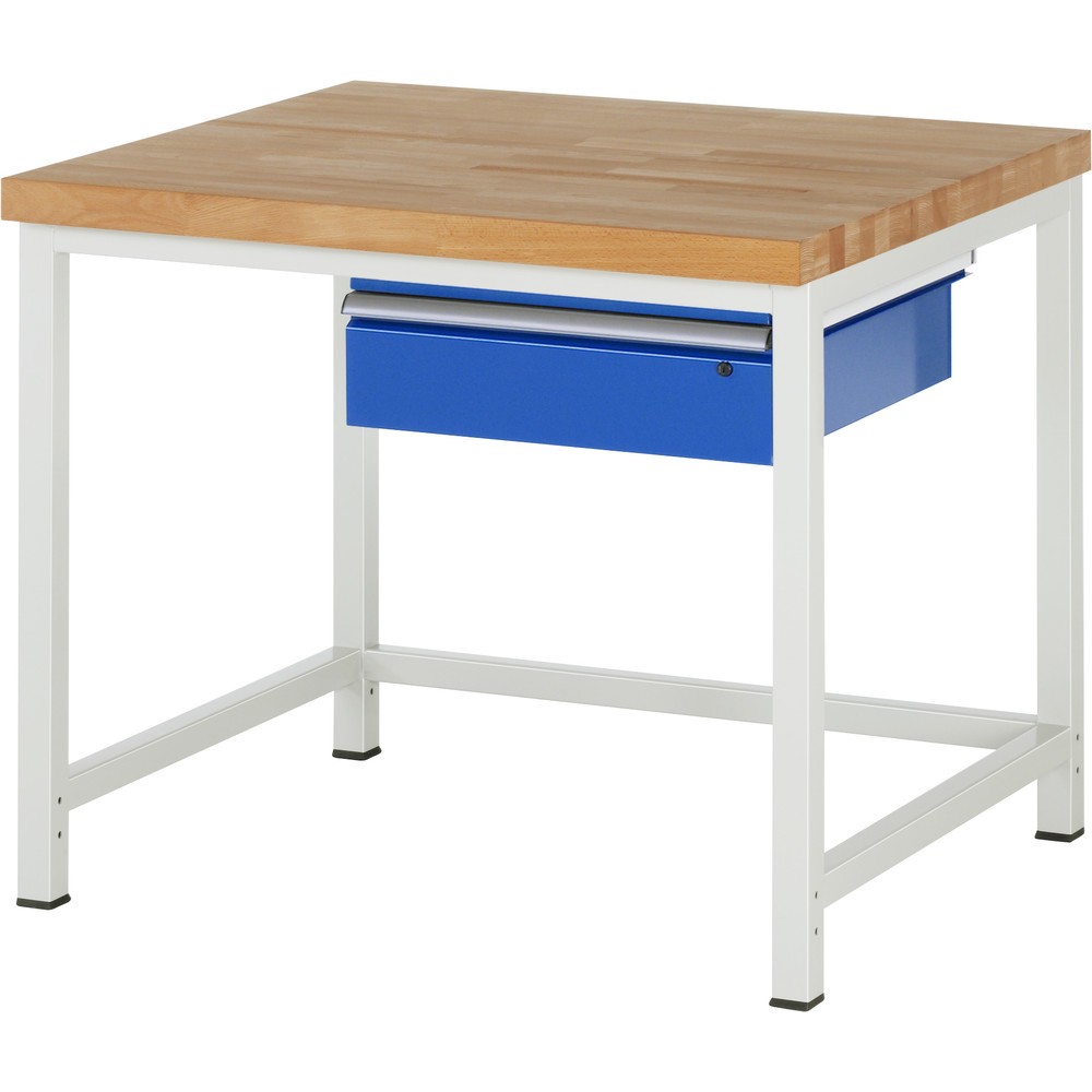 Obrázek produktu: Pracovní stůl RAU řada 8000, V×Š×H 840-1040 × 1000 × 900 mm, 1 zásuvka