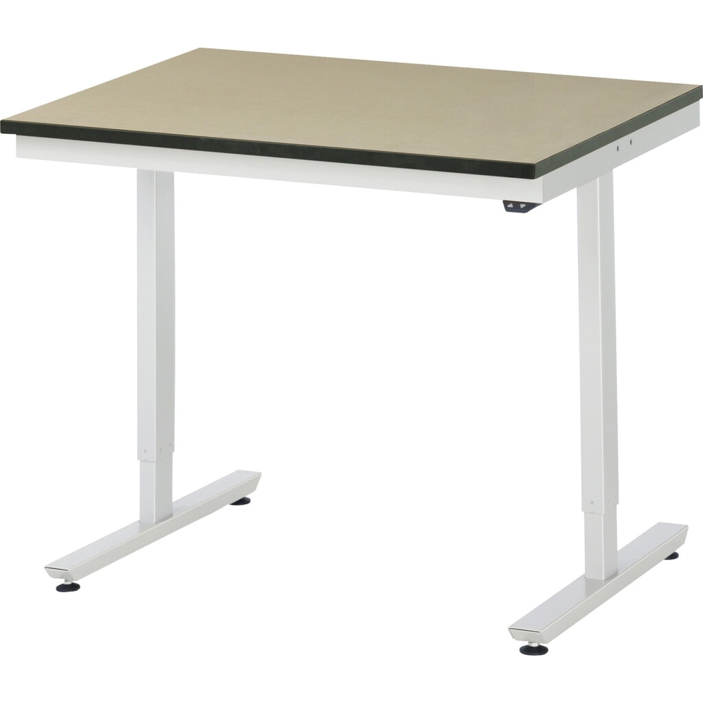 Pracovní stůl RAU s elektrickým nastavením výšky, řada adlatus 300, VxŠxH 720-1120 x 1000 x 800 mm, pracovní deska MDF Obrázek produktu: Pracovní stůl RAU s elektrickým nastavením výšky, řada adlatus 300, VxŠxH 720-1120 x 1000 x 800 mm, pracovní deska MDF