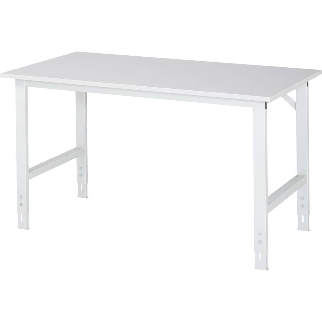 Pracovní stůl RAU ve výškově nastavitelném provedení, řada TOM, V׊×H 760-1080 × 1 500 × 800 mm, pracovní deska s povrchovou úpravou z melaminové pryskyřice Obrázek produktu: Pracovní stůl RAU ve výškově nastavitelném provedení, řada TOM, V׊×H 760-1080 × 1 500 × 800 mm, pracovní deska s povrchovou úpravou z melaminové pryskyřice