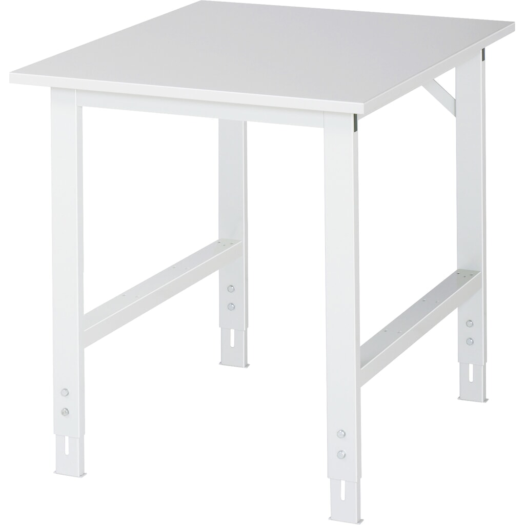 Pracovní stůl RAU ve výškově nastavitelném provedení, řada TOM, V׊×H 760-1080 × 750 × 1 000 mm, pracovní deska s povrchovou úpravou z melaminové pryskyřice v provedení EGB (pro součástky ohrožené elektrostatickým výbojem) Obrázek produktu: Pracovní stůl RAU ve výškově nastavitelném provedení, řada TOM, V׊×H 760-1080 × 750 × 1 000 mm, pracovní deska s povrchovou úpravou z melaminové pryskyřice v provedení EGB (pro součástky ohrožené elektrostatickým výbojem)