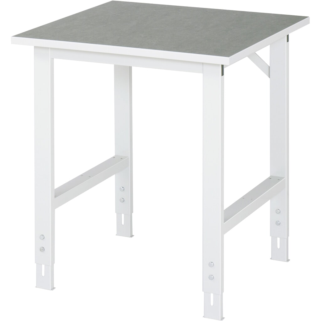 Pracovní stůl RAU ve výškově nastavitelném provedení, řada TOM, V׊×H 760-1080 × 750 × 800 mm, pracovní deska s povrchem linoleum/Universal Obrázek produktu: Pracovní stůl RAU ve výškově nastavitelném provedení, řada TOM, V׊×H 760-1080 × 750 × 800 mm, pracovní deska s povrchem linoleum/Universal