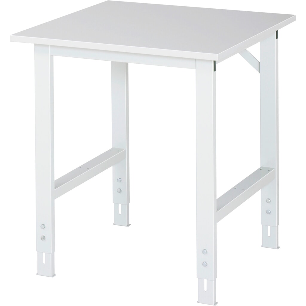 Pracovní stůl RAU ve výškově nastavitelném provedení, řada TOM, V׊×H 760-1080 × 750 × 800 mm, pracovní deska s povrchovou úpravou z melaminové pryskyřice Obrázek produktu: Pracovní stůl RAU ve výškově nastavitelném provedení, řada TOM, V׊×H 760-1080 × 750 × 800 mm, pracovní deska s povrchovou úpravou z melaminové pryskyřice