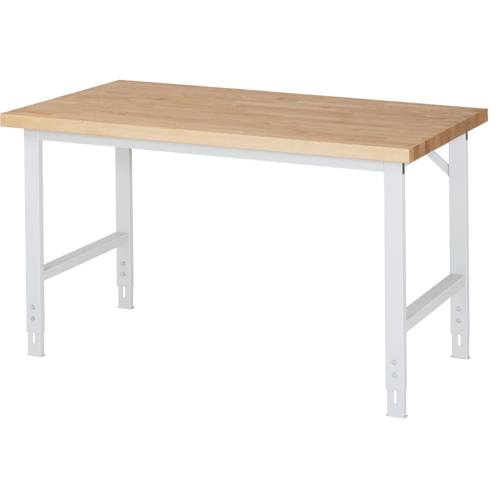 Pracovní stůl RAU ve výškově nastavitelném provedení, řada TOM, VxŠxH 780-1100 x 1500 x 700 mm, buková dýha Číslo obrázku produktu 1: Pracovní stůl RAU ve výškově nastavitelném provedení, řada TOM, VxŠxH 780-1100 x 1500 x 700 mm, buková dýha