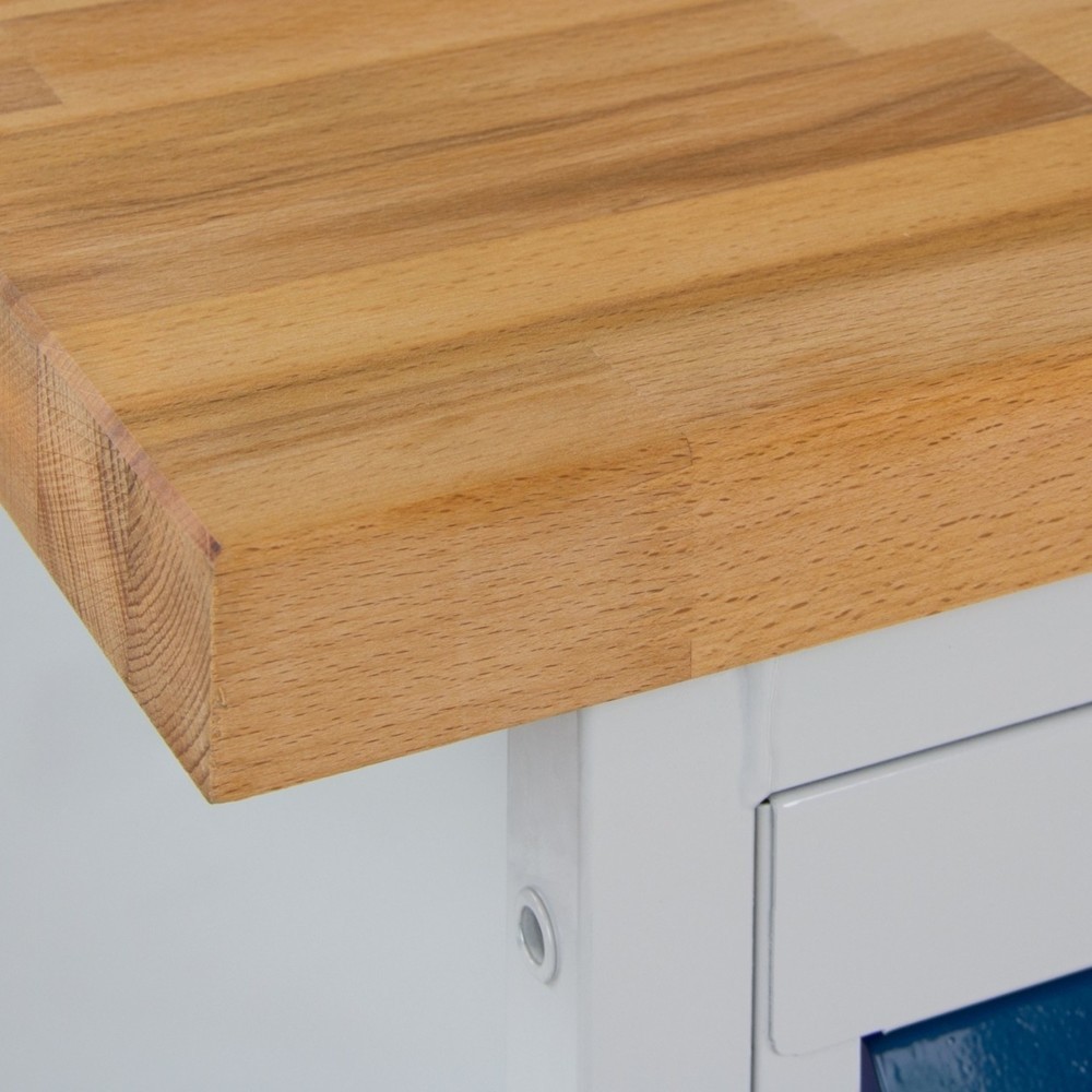 Číslo obrázku produktu 5: Pracovní stůl Steinbock® Motion, pojízdný, se 4 zásuvkami, nosnost 500 kg, V×Š×H 827 × 1300 × 600 mm, RAL 7035/7016