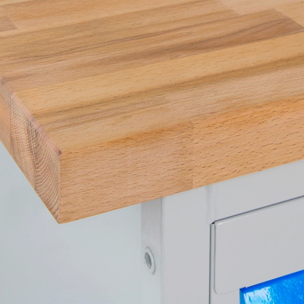 Číslo obrázku produktu 5: Pracovní stůl Steinbock® Motion, pojízdný, se 2 dvířky, nosnost 500 kg, V×Š×H 827 × 1300 × 600 mm, RAL 7035/5012
