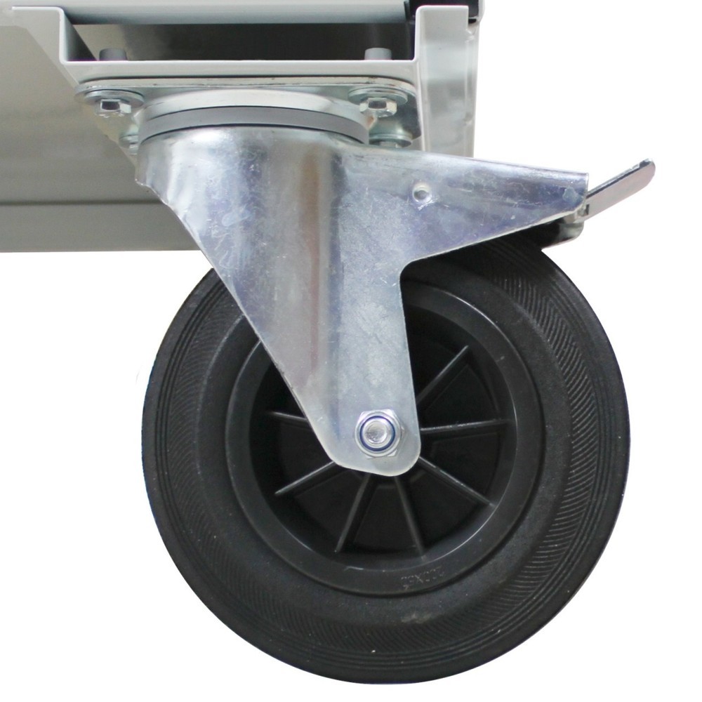 Číslo obrázku produktu 7: Pracovní stůl Steinbock® Motion, pojízdný, se 2 dvířky, nosnost 500 kg, V×Š×H 827 × 1300 × 600 mm, RAL 7035/5012