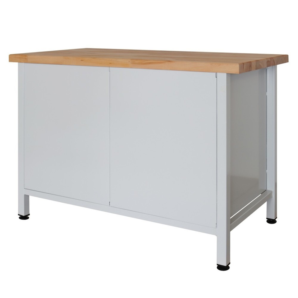 Číslo obrázku produktu 4: Pracovní stůl Steinbock® Premium, 4 zásuvky, 1 dvířka, nosnost 300 kg, V×Š×H 840 × 1200 × 600 mm, RAL 7035/5012