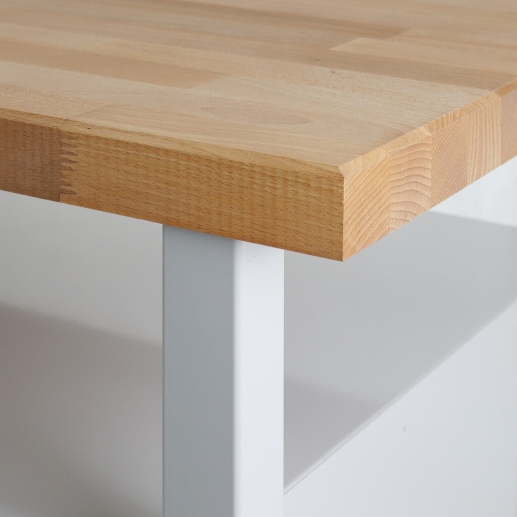 Číslo obrázku produktu 3: Pracovní stůl Steinbock® Premium, 1 odkládací plocha, 1 dvířka, nosnost 300 kg, V×Š×H 840 × 600 × 600 mm, RAL 7035/7016