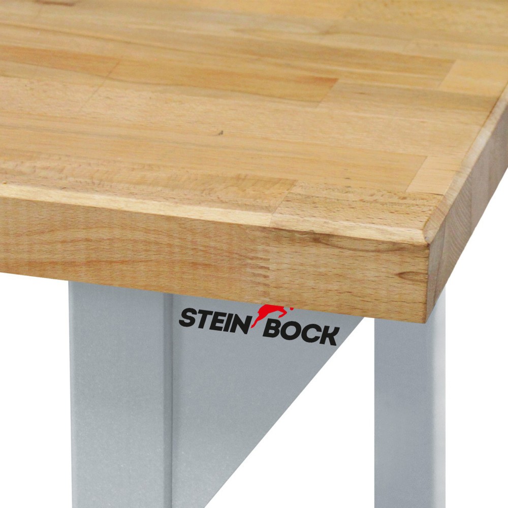 Číslo obrázku produktu 3: Pracovní stůl Steinbock® Pro, 3 zásuvky, 1 odkládací plocha, nosnost 500 kg, V×Š×H 850 × 1500 × 750 mm, RAL 7035/7016