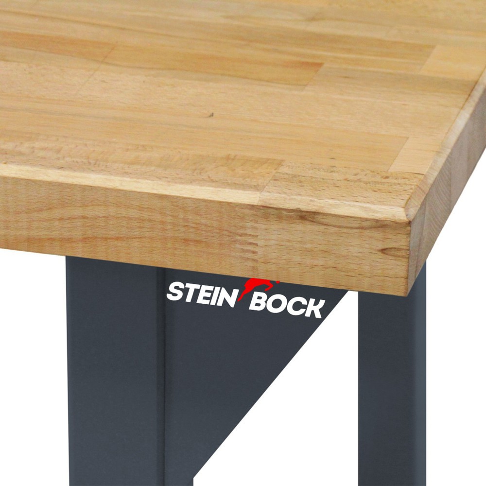 Číslo obrázku produktu 3: Pracovní stůl Steinbock® Pro, 3 zásuvky, 1 odkládací plocha, nosnost 500 kg, V×Š×H 850 × 2000 × 750 mm, RAL 7016