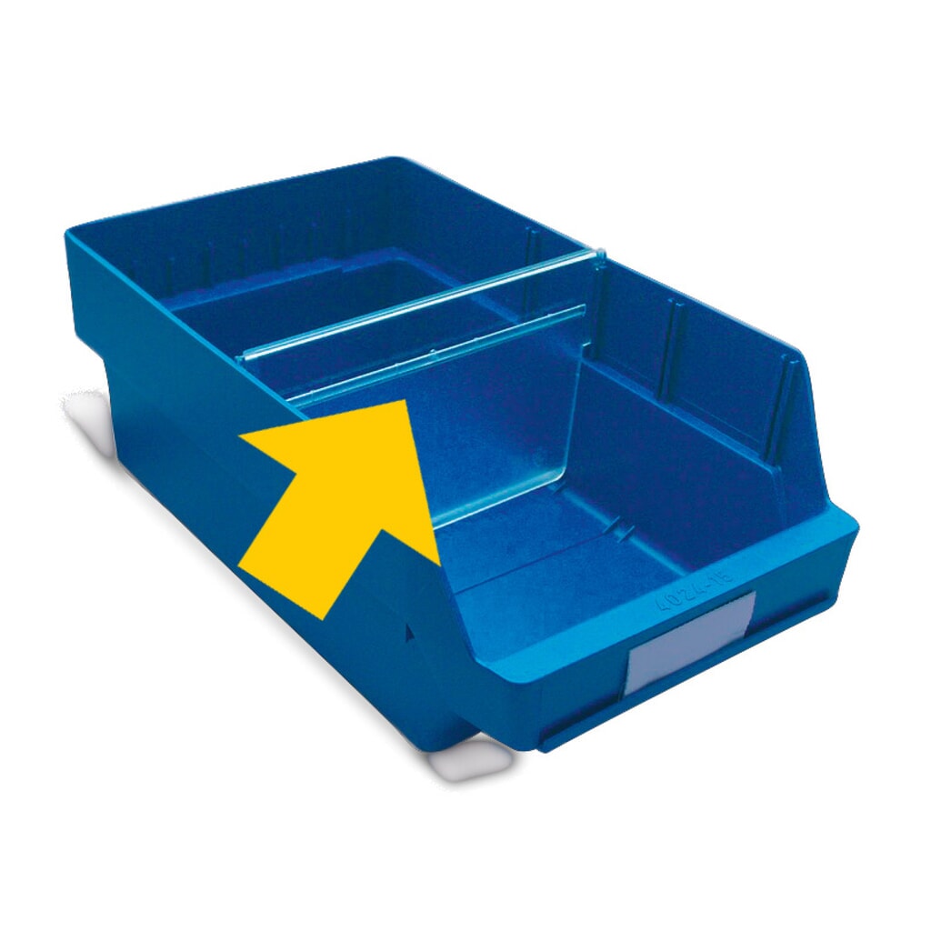 Obrázek produktu: Přepážek pro boxy s průhledným čelem XXL, ŠxV 240 x 150 mm