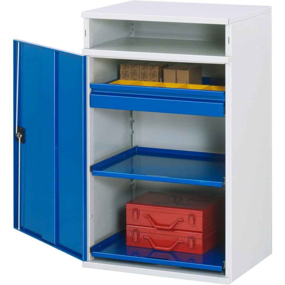 Číslo obrázku produktu 1: Prezentační pult RAU, VxŠxH 1060 x 650 x 520 mm, zásuvky 1 x 80 mm