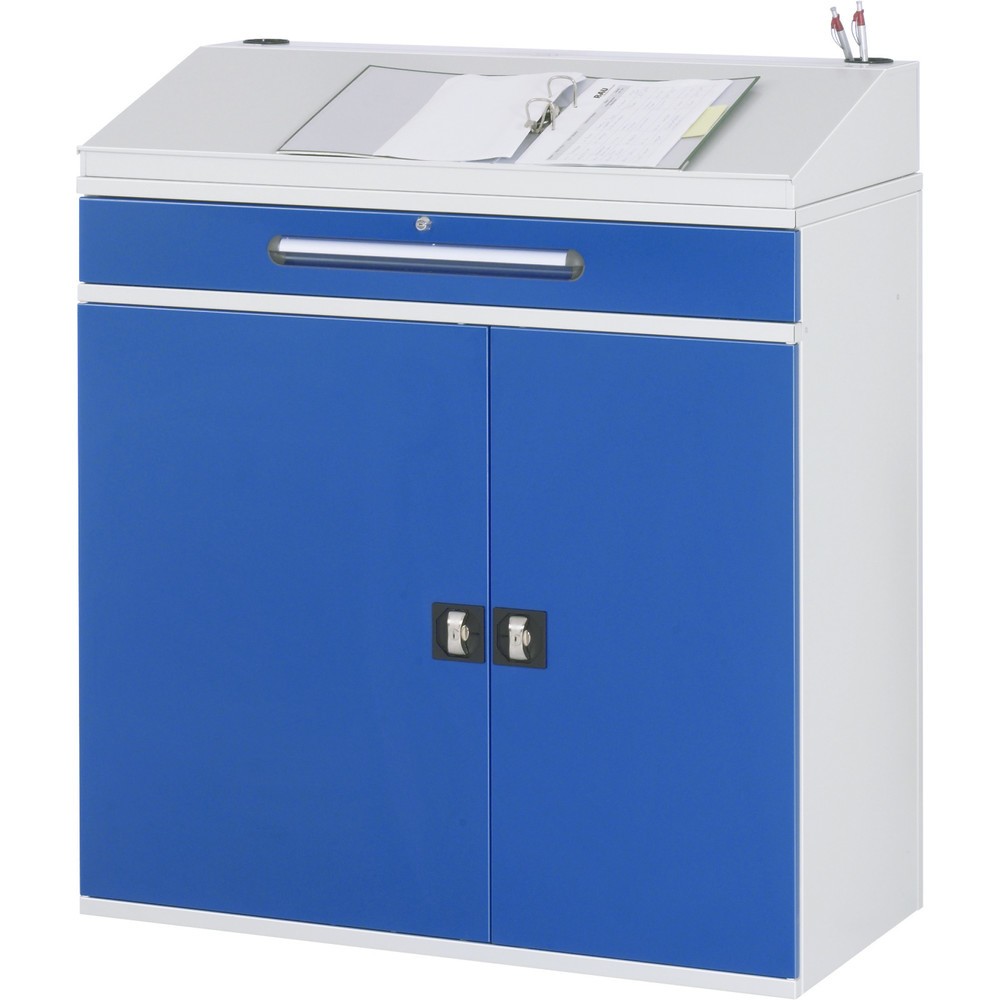 Číslo obrázku produktu 2: Prezentační pult RAU, VxŠxH 1110-1220 x 1100 x 520 mm, zásuvky 1 x 120 mm