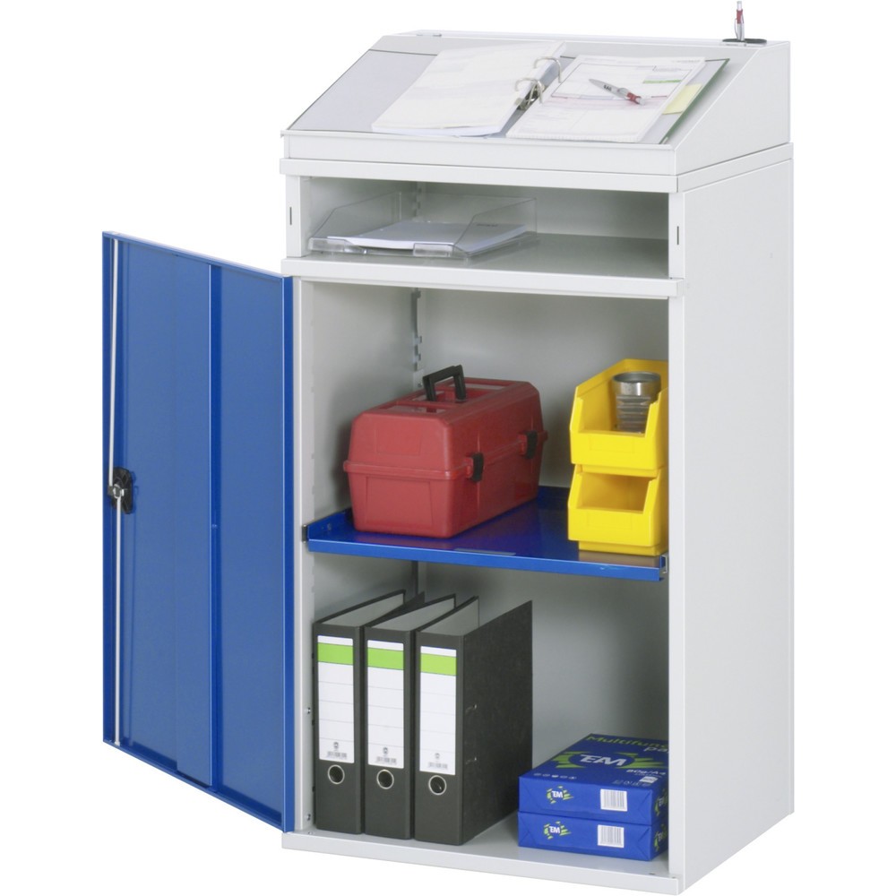 Obrázek produktu: Prezentační pult RAU, VxŠxH 1100-1220 x 650 x 520 mm, bez zásuvek