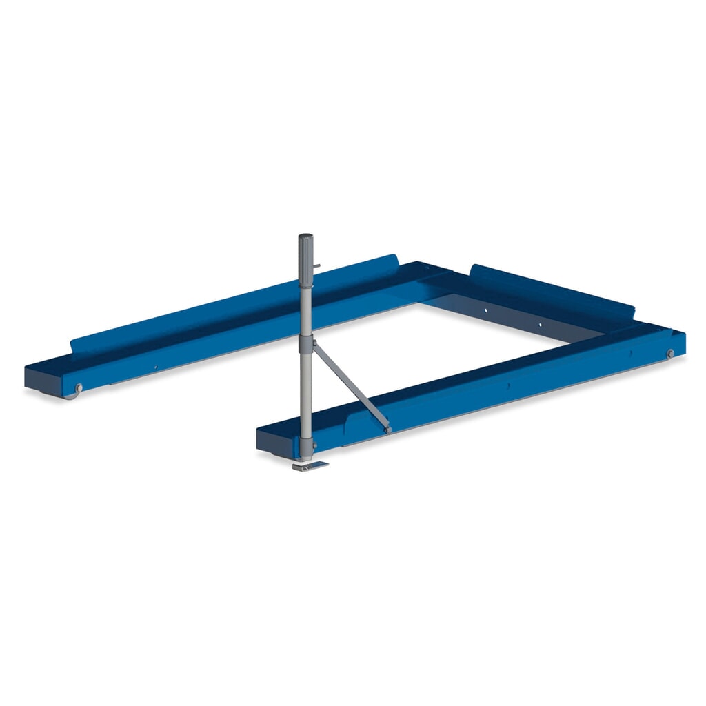 Přípravek k výsuvu palet, podlahový model, ŠxH 875 x 1200 mm, nosnost 800 kg Obrázek produktu: Přípravek k výsuvu palet, podlahový model, ŠxH 875 x 1200 mm, nosnost 800 kg