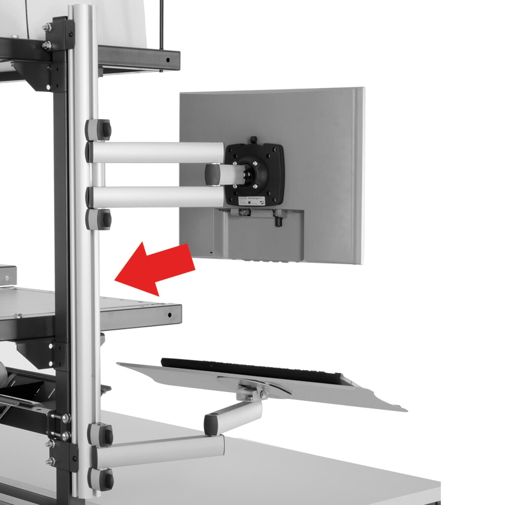 Profilová lišta pro držák výpočetní techniky s kloubovým ramenem pro systém balicích stolů Rocholz, VxŠxH 750 x 51 x 40 mm Obrázek produktu: Profilová lišta pro držák výpočetní techniky s kloubovým ramenem pro systém balicích stolů Rocholz, VxŠxH 750 x 51 x 40 mm