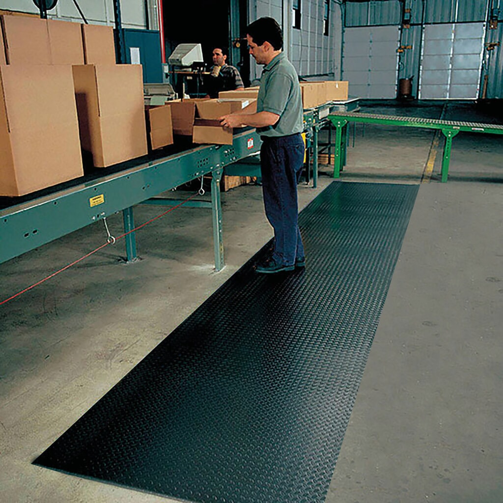 Číslo obrázku produktu 3: Protiúnavová rohož, 2vrstvá, PVC/PU, 910 mm x bm, černá