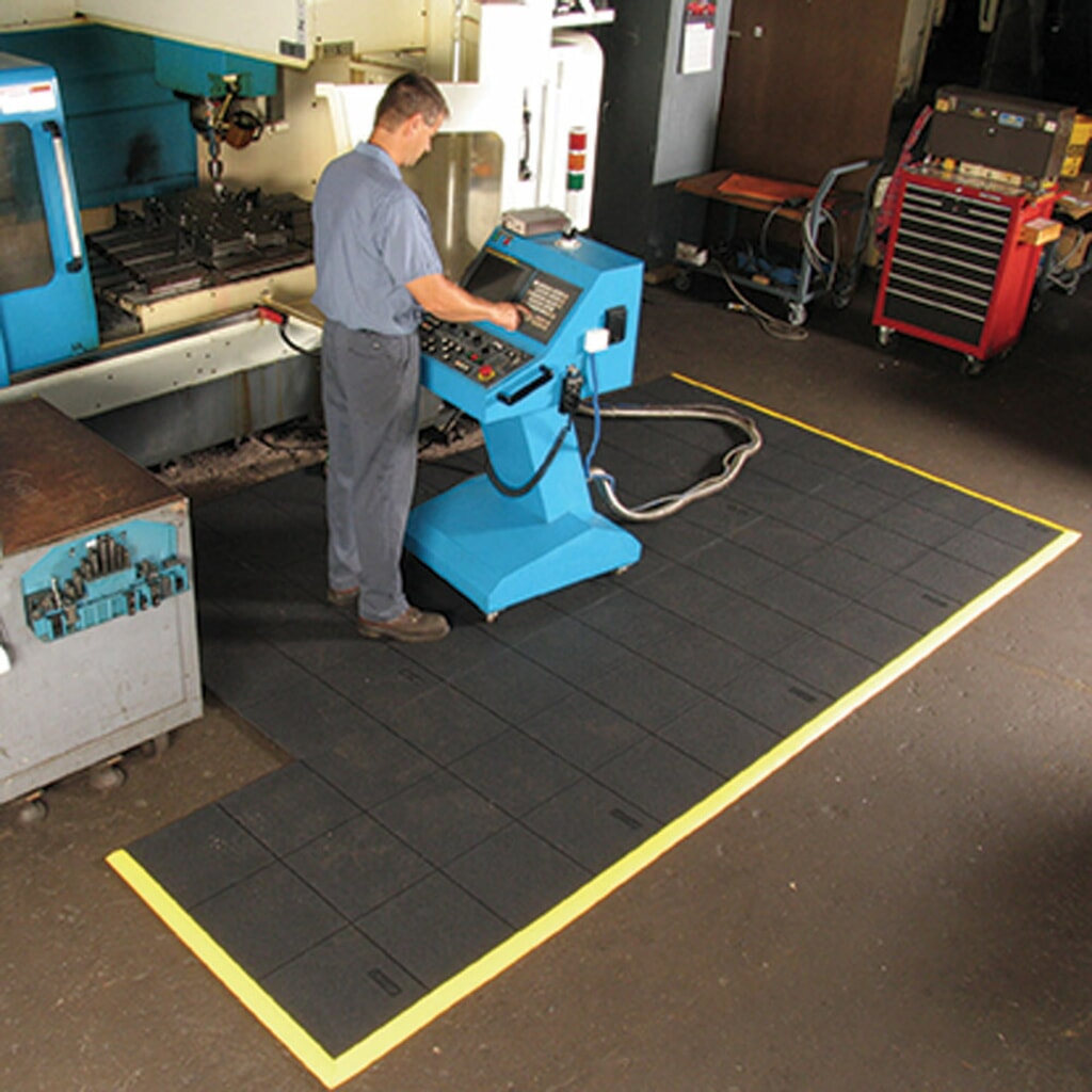 NoTrax protiúnavová rohož Cushion Ease Solid™ Nitrilová, ŠxD 910 x 910 mm, černá Číslo obrázku produktu 2: NoTrax protiúnavová rohož Cushion Ease Solid™ Nitrilová, ŠxD 910 x 910 mm, černá