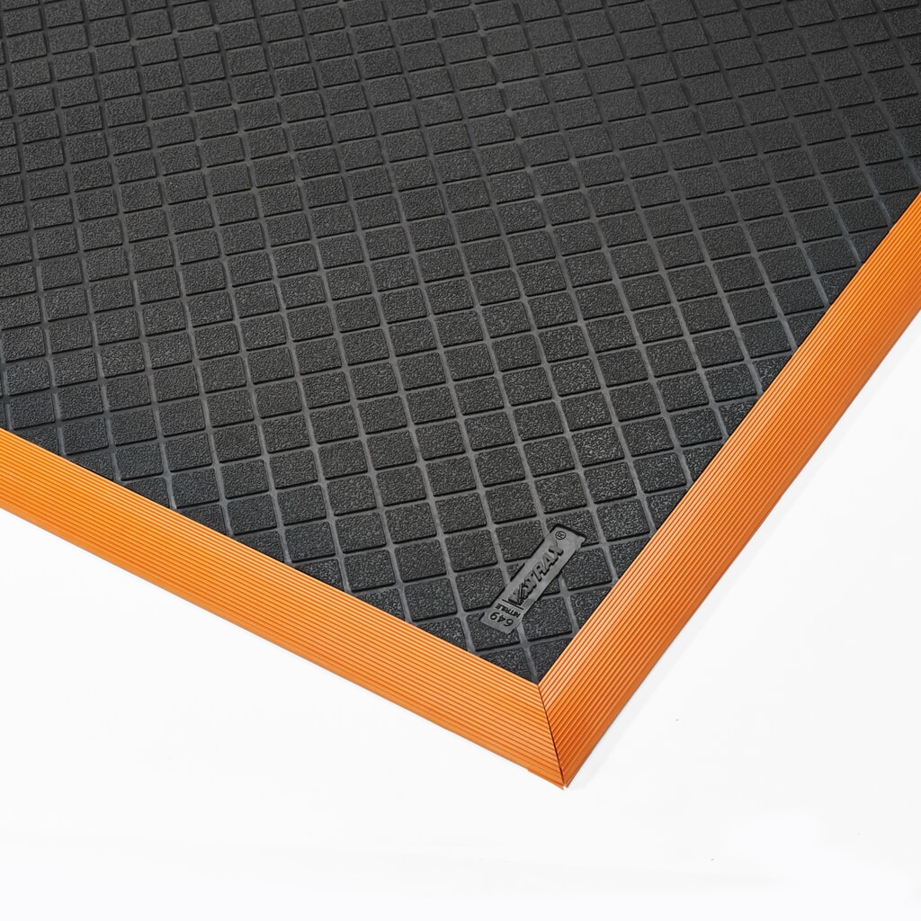 NoTrax protiúnavová rohož Safety Stance Solid™, ŠxD 660 x 1 020 mm, černo/oranžová Číslo obrázku produktu 3: NoTrax protiúnavová rohož Safety Stance Solid™, ŠxD 660 x 1 020 mm, černo/oranžová