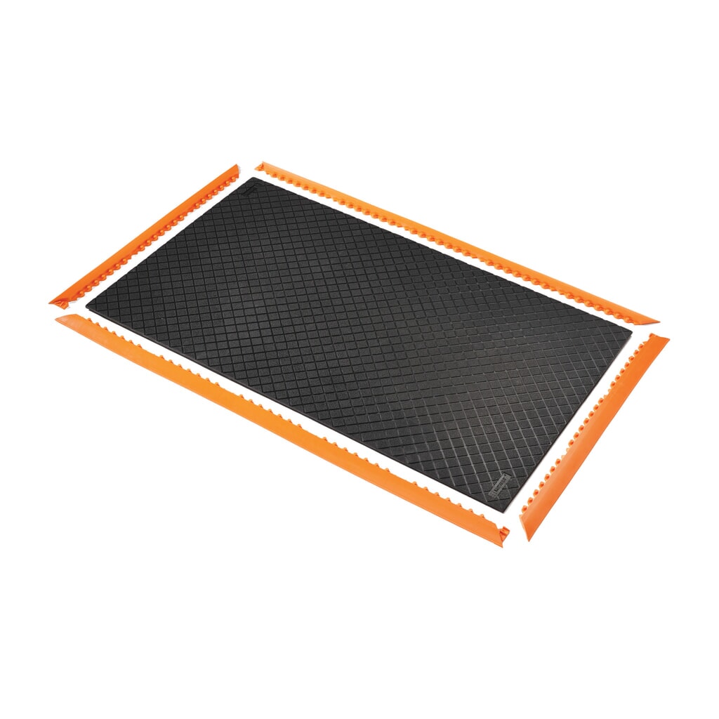 Číslo obrázku produktu 4: NoTrax protiúnavová rohož Safety Stance Solid™, ŠxD 660 x 1 020 mm, černo/oranžová