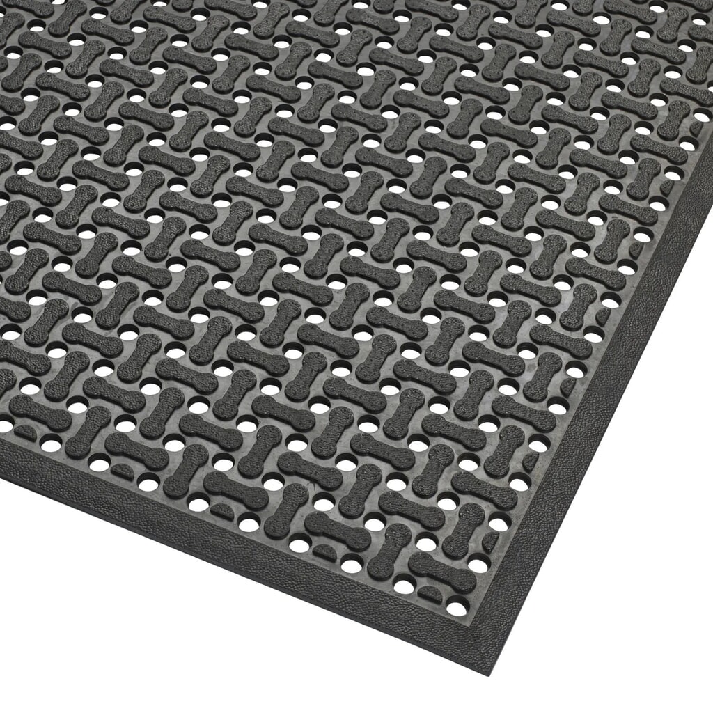 Protiúnavová rohož NoTrax Superflow®, XT nitrilová, ŠxD 600 x 900 mm, černá Obrázek produktu: Protiúnavová rohož NoTrax Superflow®, XT nitrilová, ŠxD 600 x 900 mm, černá