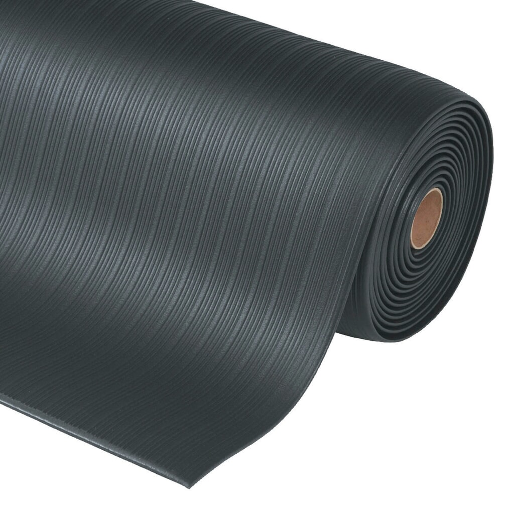 Protiúnavová rohož Premium z vinylové pěny, ŠxH 600 x 910 mm, černá Číslo obrázku produktu 3: Protiúnavová rohož Premium z vinylové pěny, ŠxH 600 x 910 mm, černá