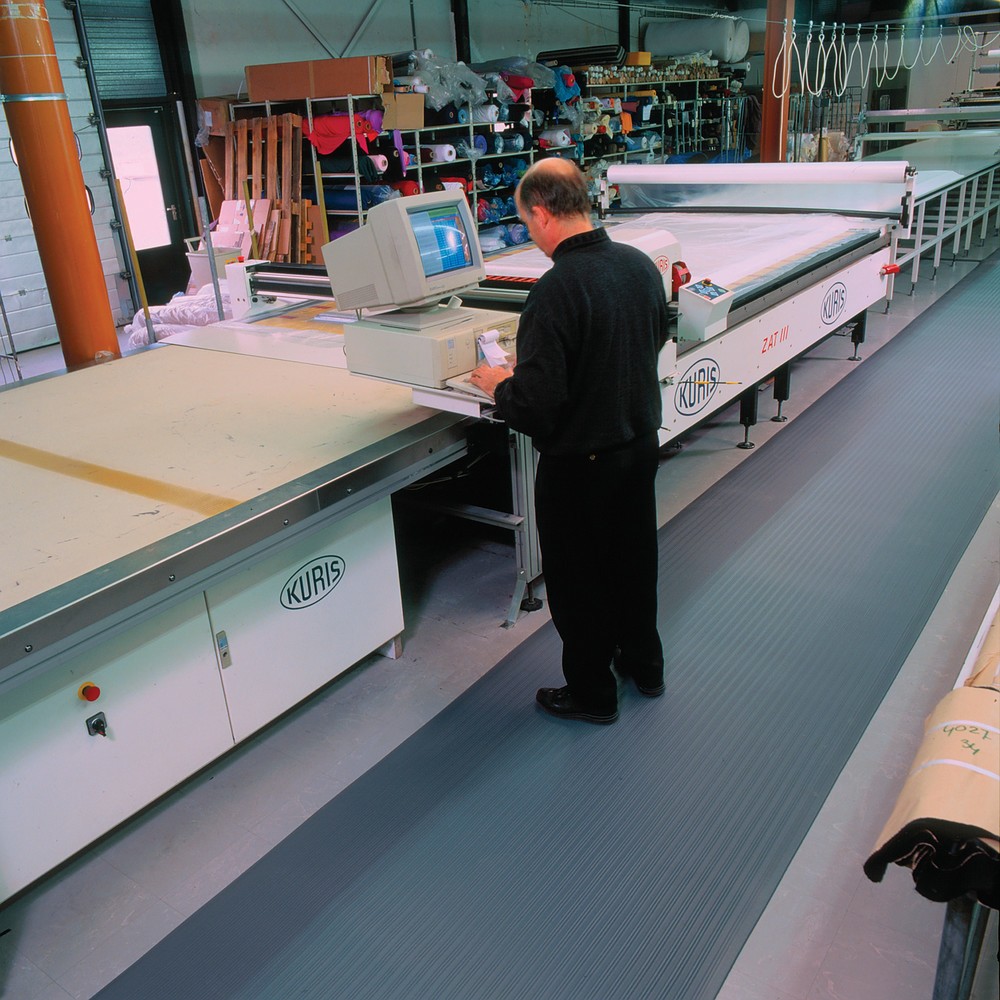 Číslo obrázku produktu 4: Protiúnavová rohož Premium z vinylové pěny, ŠxH 600 x 910 mm, šedá