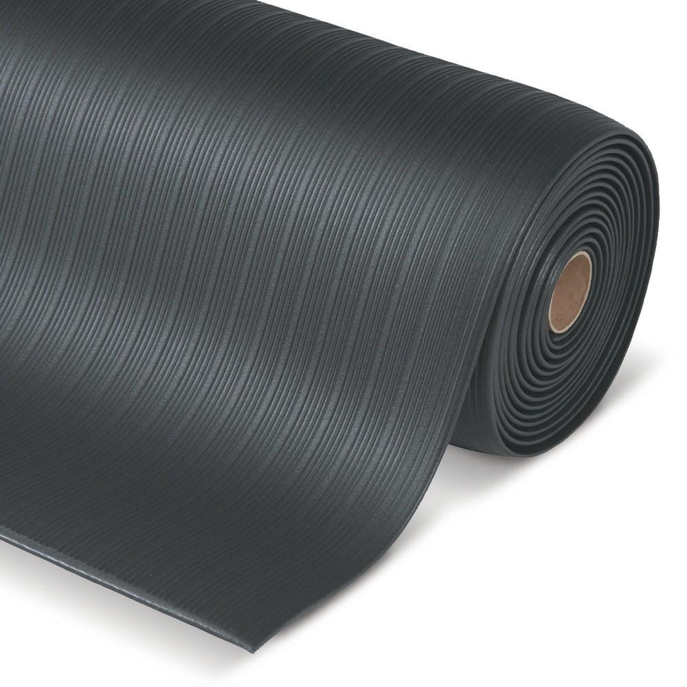 Číslo obrázku produktu 1: Protiúnavová rohož Premium z vinylové pěny, ŠxH 18,3 m x 910 mm, černá