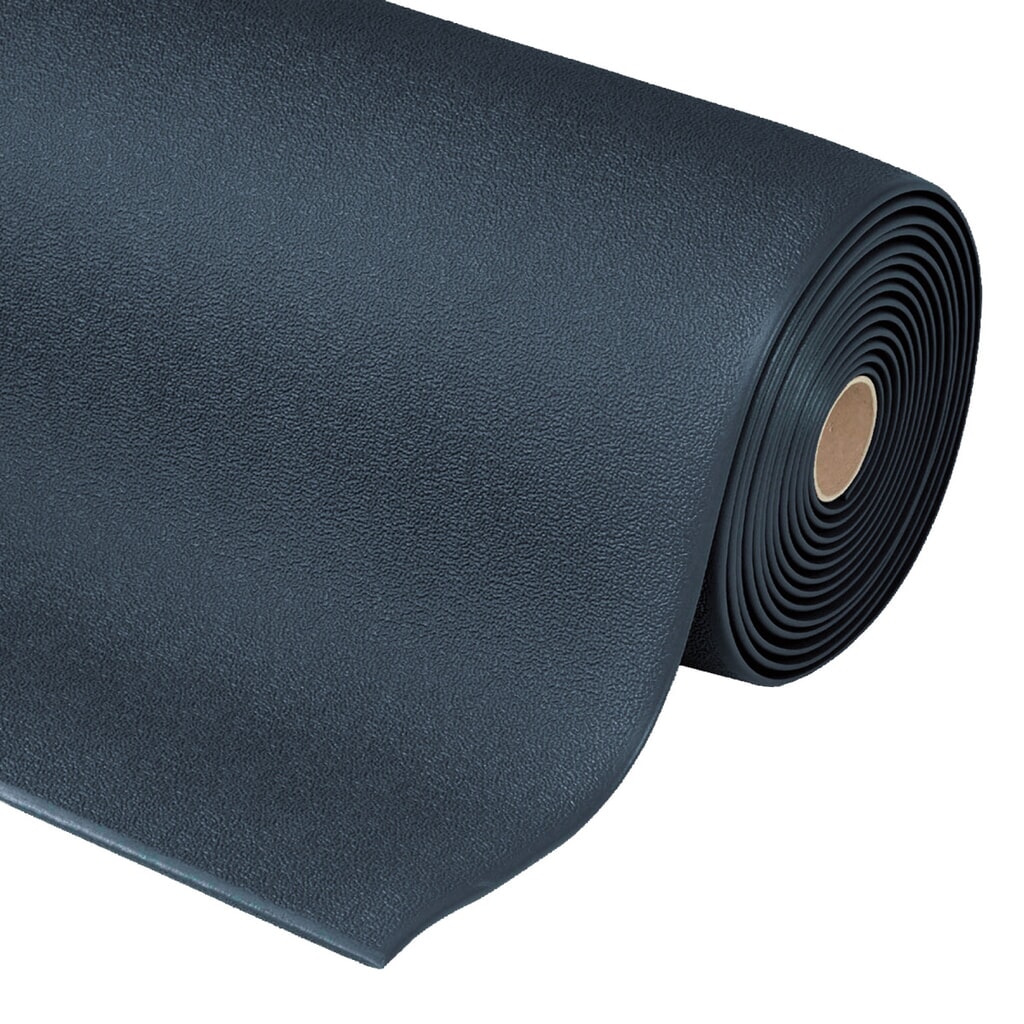 Protiúnavová rohož, texturovaný povrch, ŠxH 600 x 910 mm, černá Obrázek produktu: Protiúnavová rohož, texturovaný povrch, ŠxH 600 x 910 mm, černá