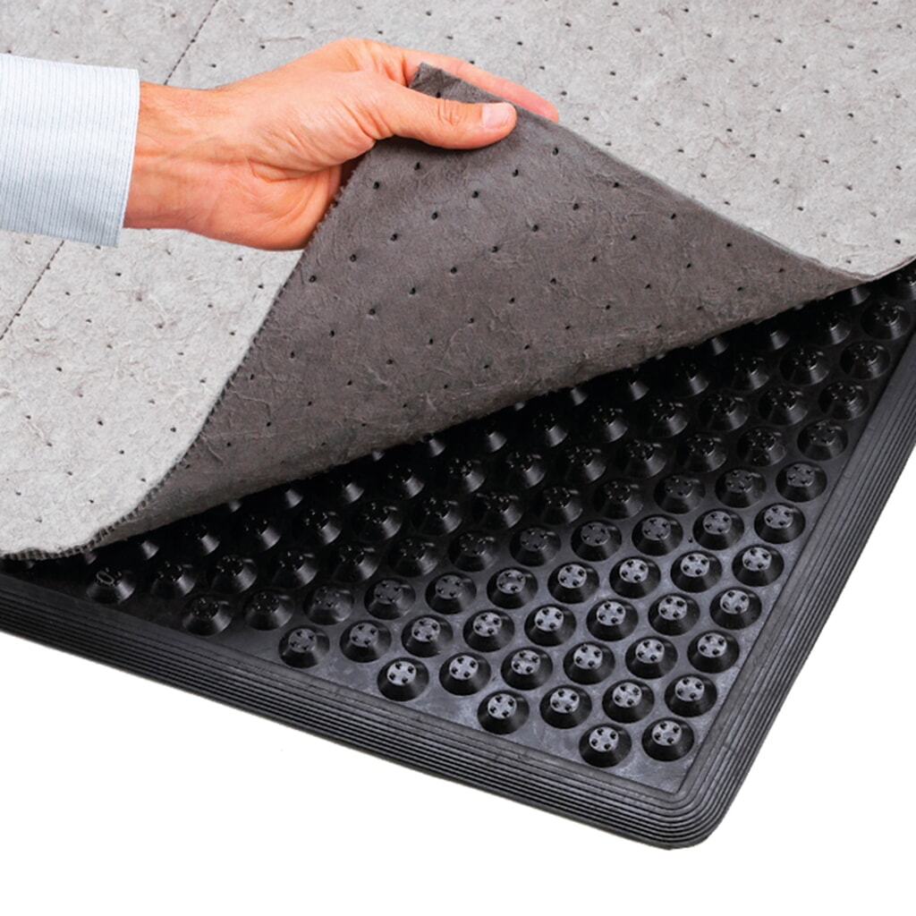 Protiúnavová rohož s vlákny, z nitrilové gumy, ŠxH 870 x 1570 mm Číslo obrázku produktu 2: Protiúnavová rohož s vlákny, z nitrilové gumy, ŠxH 870 x 1570 mm