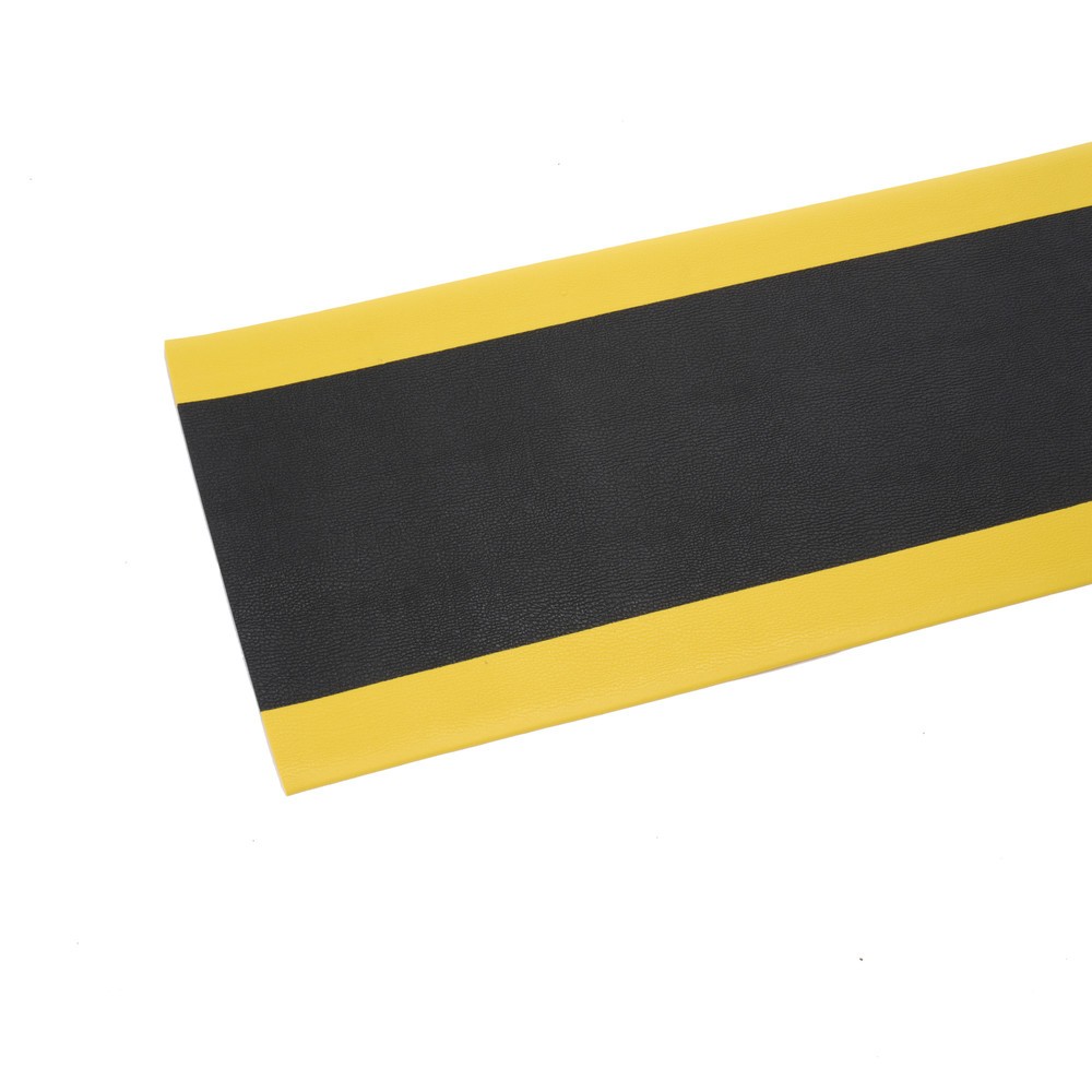 Číslo obrázku produktu 6: Protiúnavová rohož HEMMDAL ErgoSoft Classic, texturovaná, 1vrstvá, ŠxD 600 x 1 200 mm, černo/žlutá