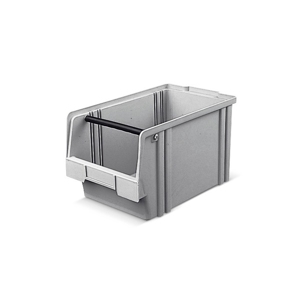 Obrázek produktu: Průhledné skladovací boxy z polystyrenu, VxŠxH 200 x 200 x 350 mm, šedá