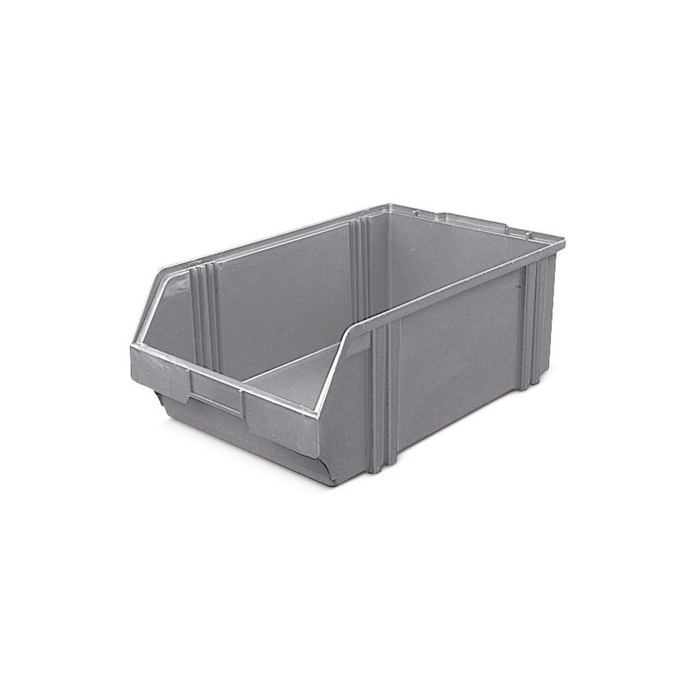 Obrázek produktu: Průhledné skladovací boxy z polystyrenu, VxŠxH 180 x 300 x 500 mm, šedá