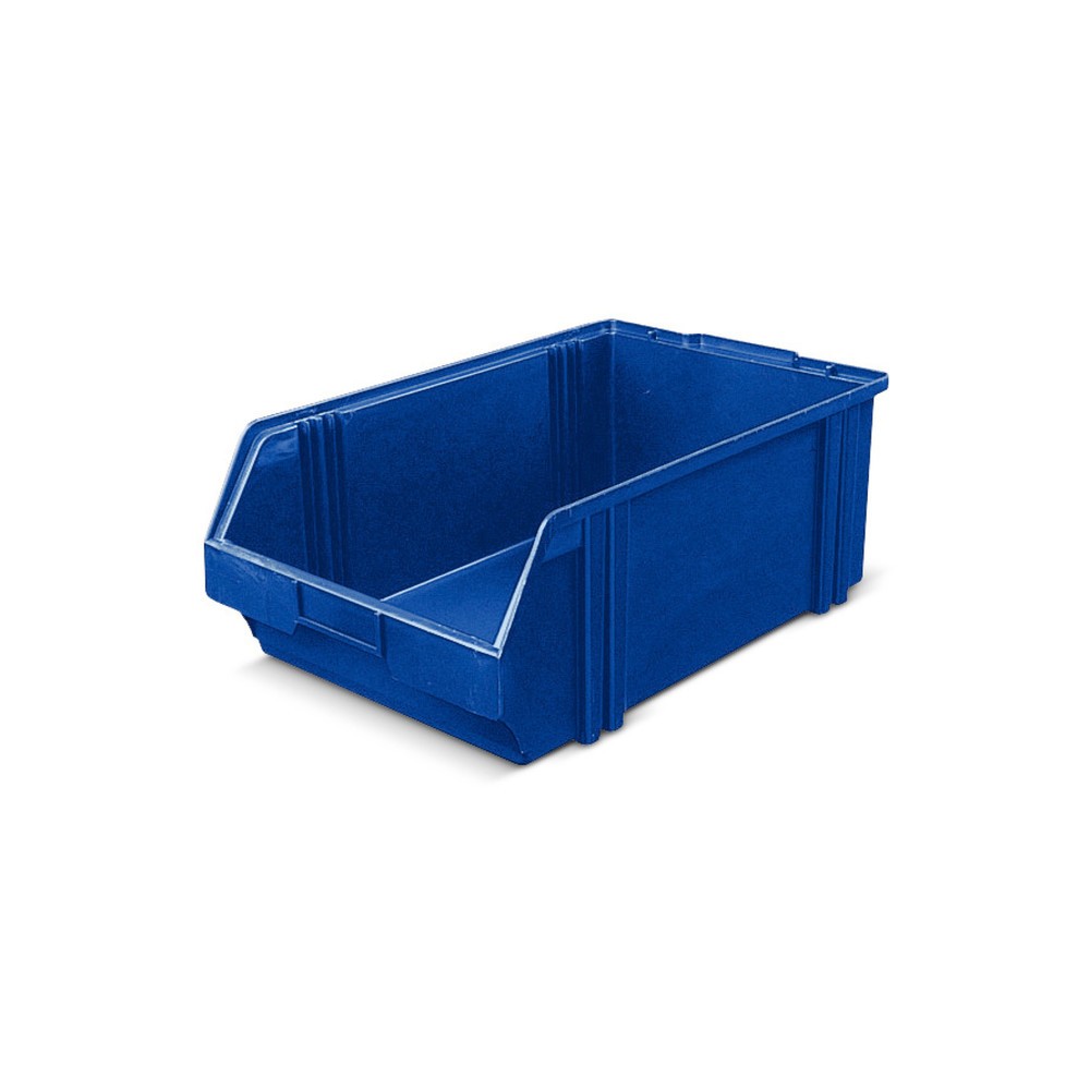 Obrázek produktu: Průhledné skladovací boxy z polystyrenu, VxŠxH 180 x 300 x 500 mm, modrá