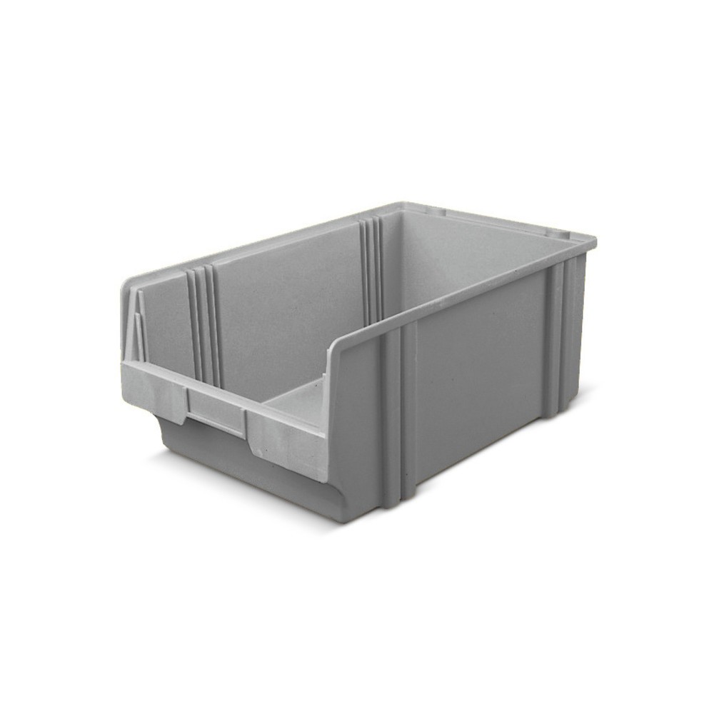 Obrázek produktu: Průhledné skladovací boxy z polystyrenu, VxŠxH 200 x 300 x 500 mm, šedá