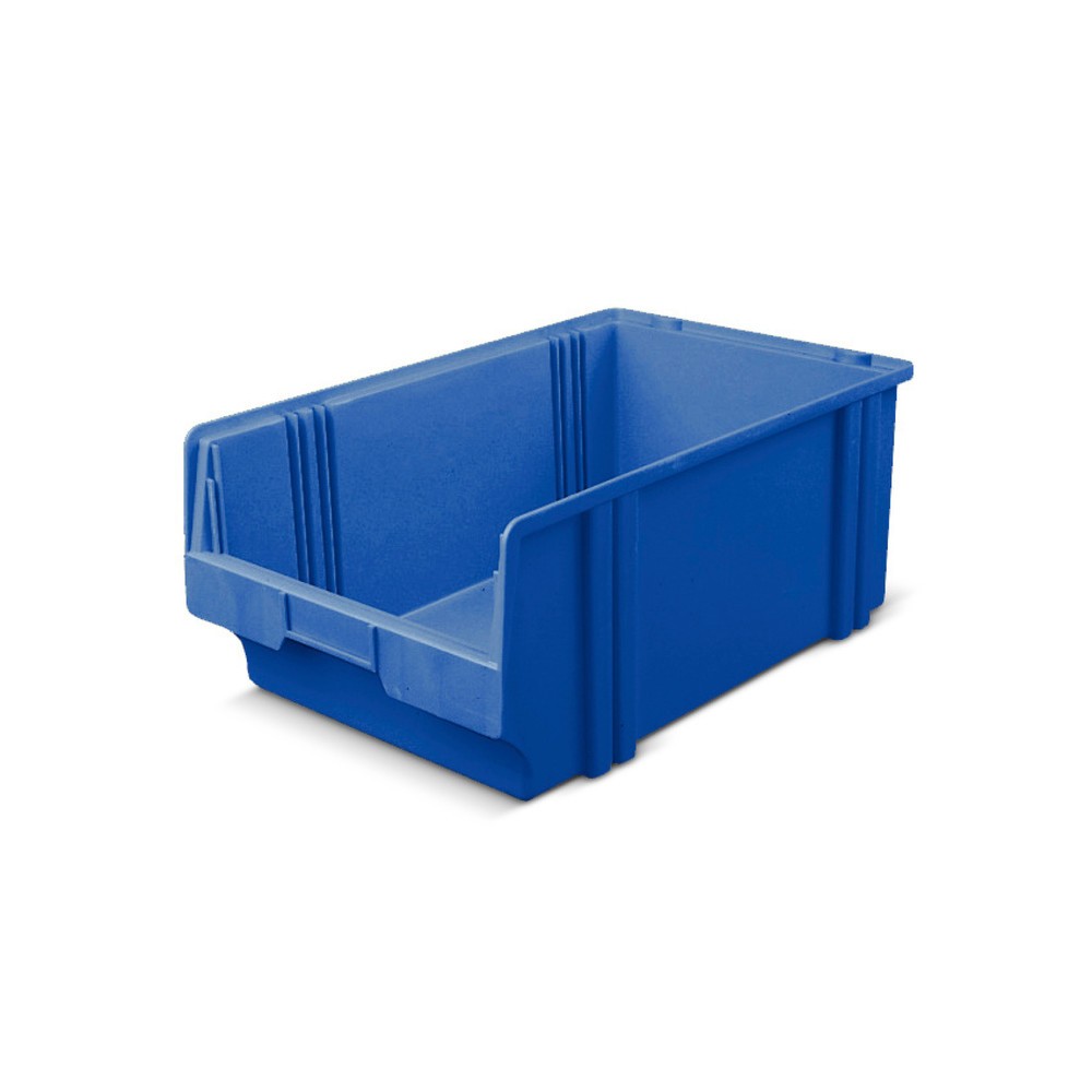Obrázek produktu: Průhledné skladovací boxy z polystyrenu, VxŠxH 200 x 300 x 500 mm, modrá