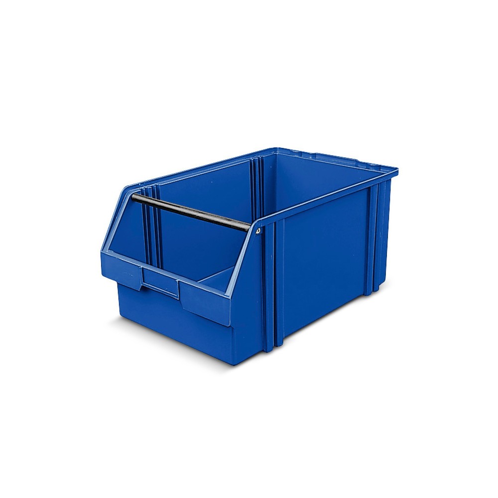 Obrázek produktu: Průhledné skladovací boxy z polystyrenu, VxŠxH 230 x 300 x 500 mm, modrá