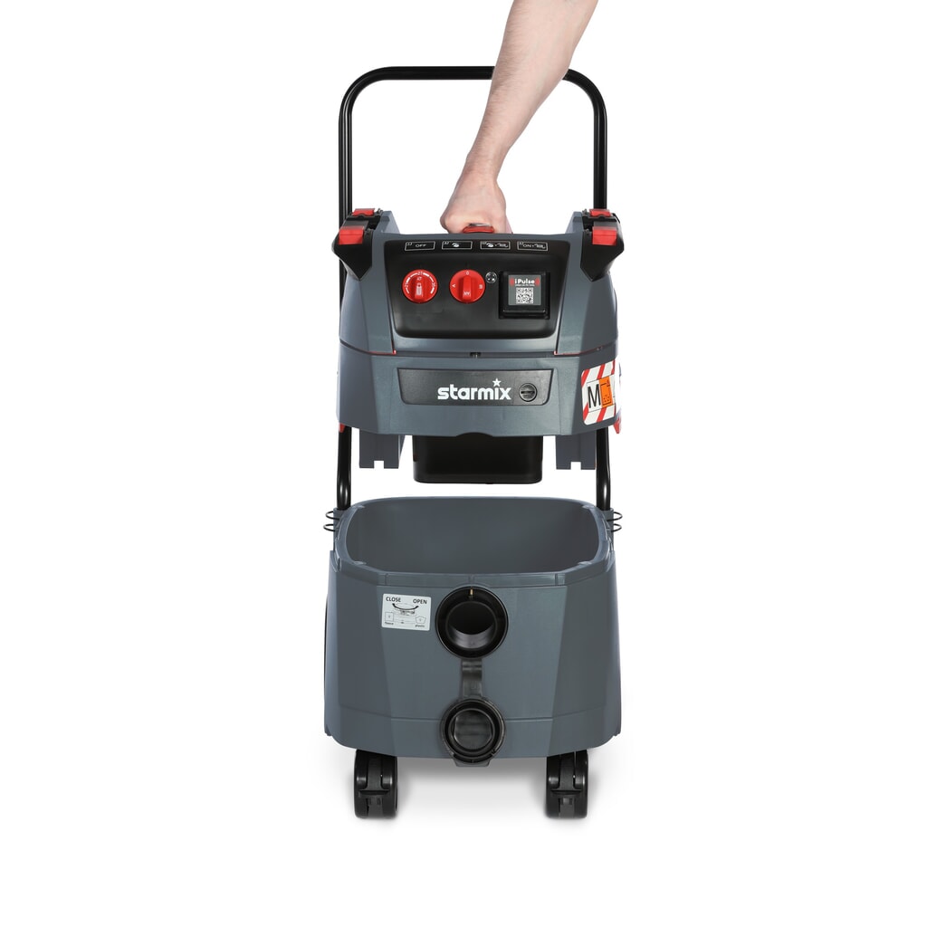 Průmyslový vysavač starmix iPulse, kategorie prachu M, sklopný podvozek, 1600 W, 35 l Číslo obrázku produktu 7: Průmyslový vysavač starmix iPulse, kategorie prachu M, sklopný podvozek, 1600 W, 35 l