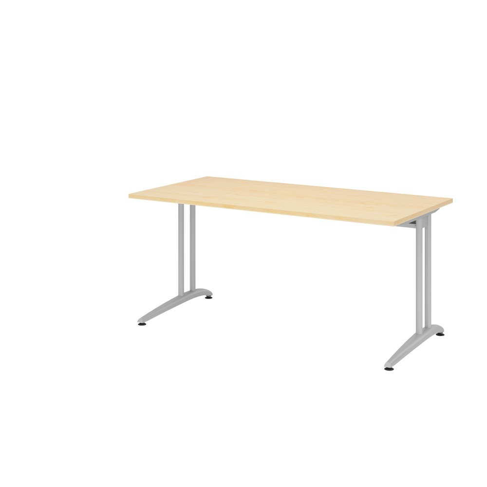 Číslo obrázku produktu 1: Psací stůl Akzent, rám s nohou C, ŠxH 1600 x 800 mm, javor