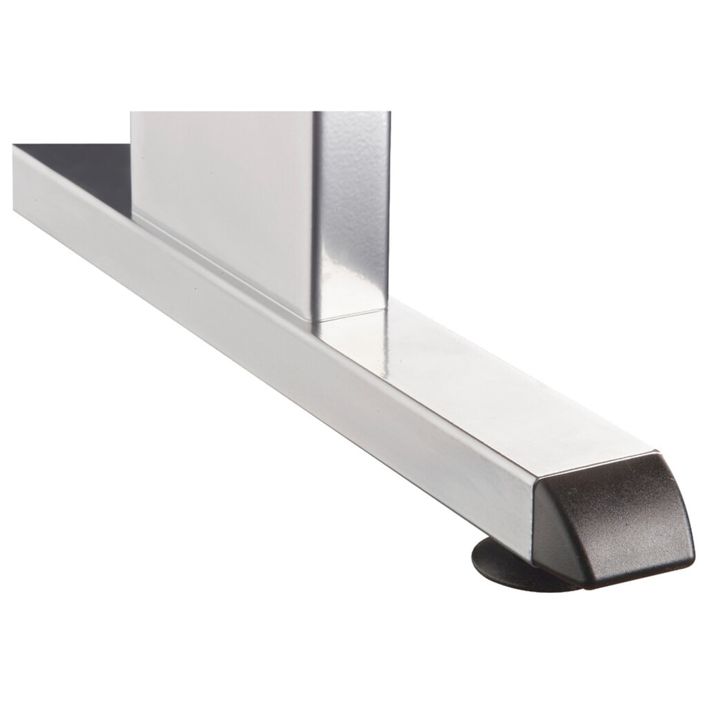 Číslo obrázku produktu 5: Ručně výškově nastavitelný psací stůl Hammerbacher Solid, noha ve tvaru C, Š x H 1600 x 800 mm, javor