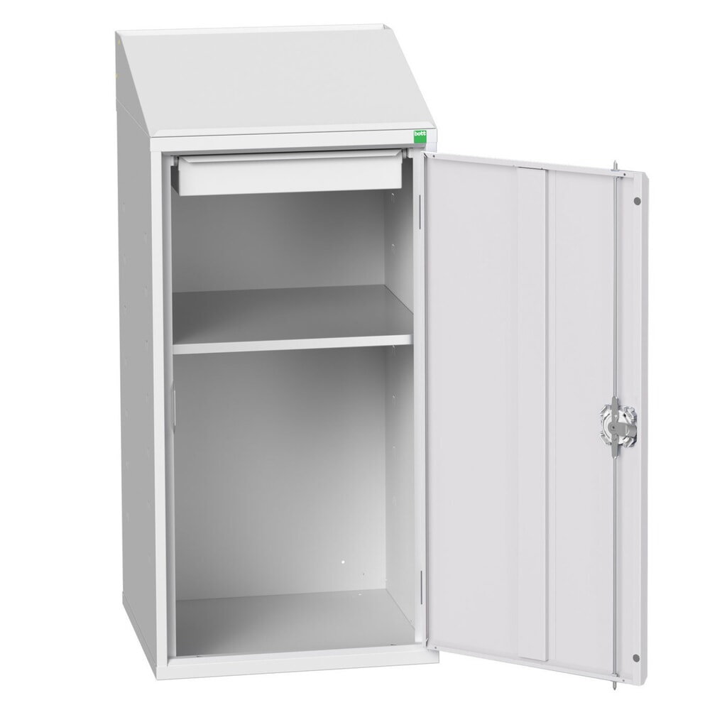 Číslo obrázku produktu 1: Pult bott verso Economy, 1 police, 1 zásuvka, ŠxHxV: 525 x 550 x 1130 mm