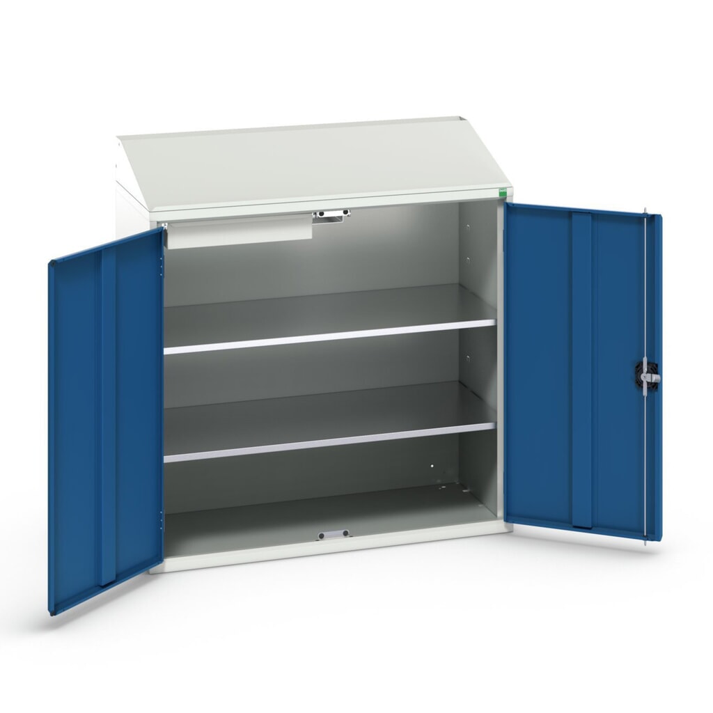 Pult bott verso Economy, 2 police a 1 zásuvka, ŠxHxV: 1050 x 550 x 1130 mm Číslo obrázku produktu 1: Pult bott verso Economy, 2 police a 1 zásuvka, ŠxHxV: 1050 x 550 x 1130 mm