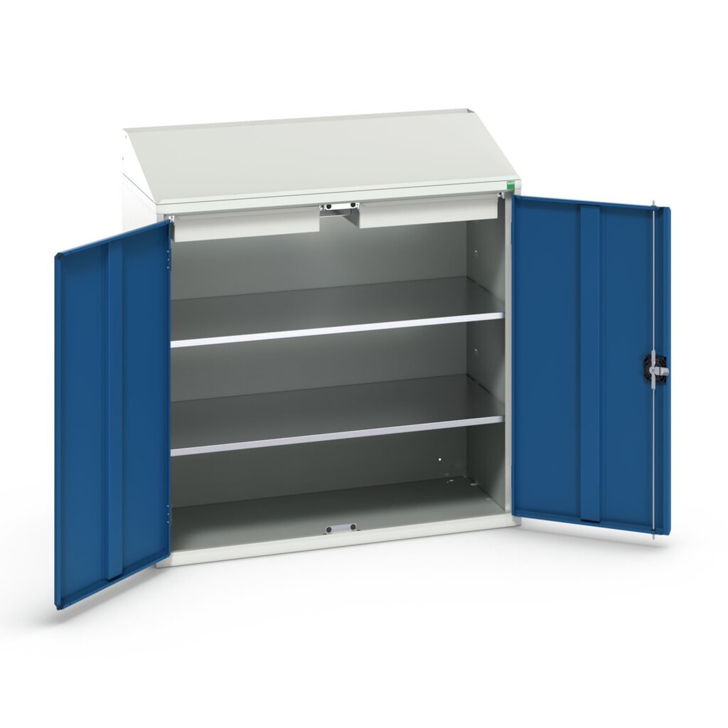 Pult bott verso Economy, 2 police a 2 zásuvky, ŠxHxV: 1050 x 550 x 1130 mm Číslo obrázku produktu 1: Pult bott verso Economy, 2 police a 2 zásuvky, ŠxHxV: 1050 x 550 x 1130 mm