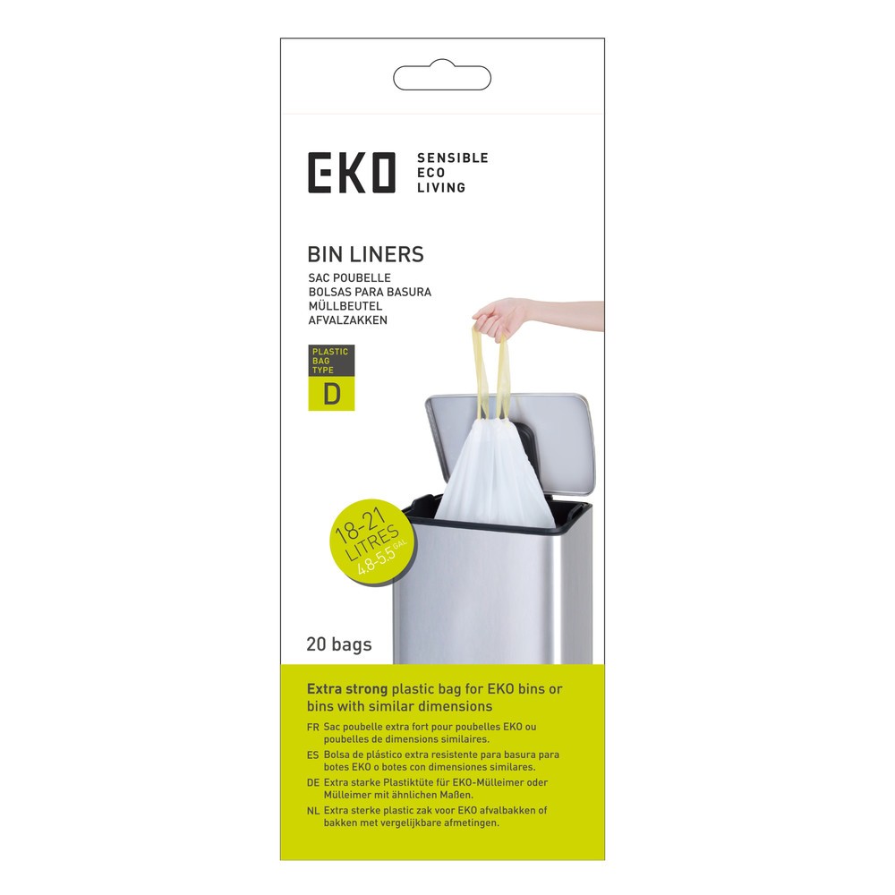 Číslo obrázku produktu 1: EKO pytle na odpad, bílá, 21 litrů, 420 ks/JB