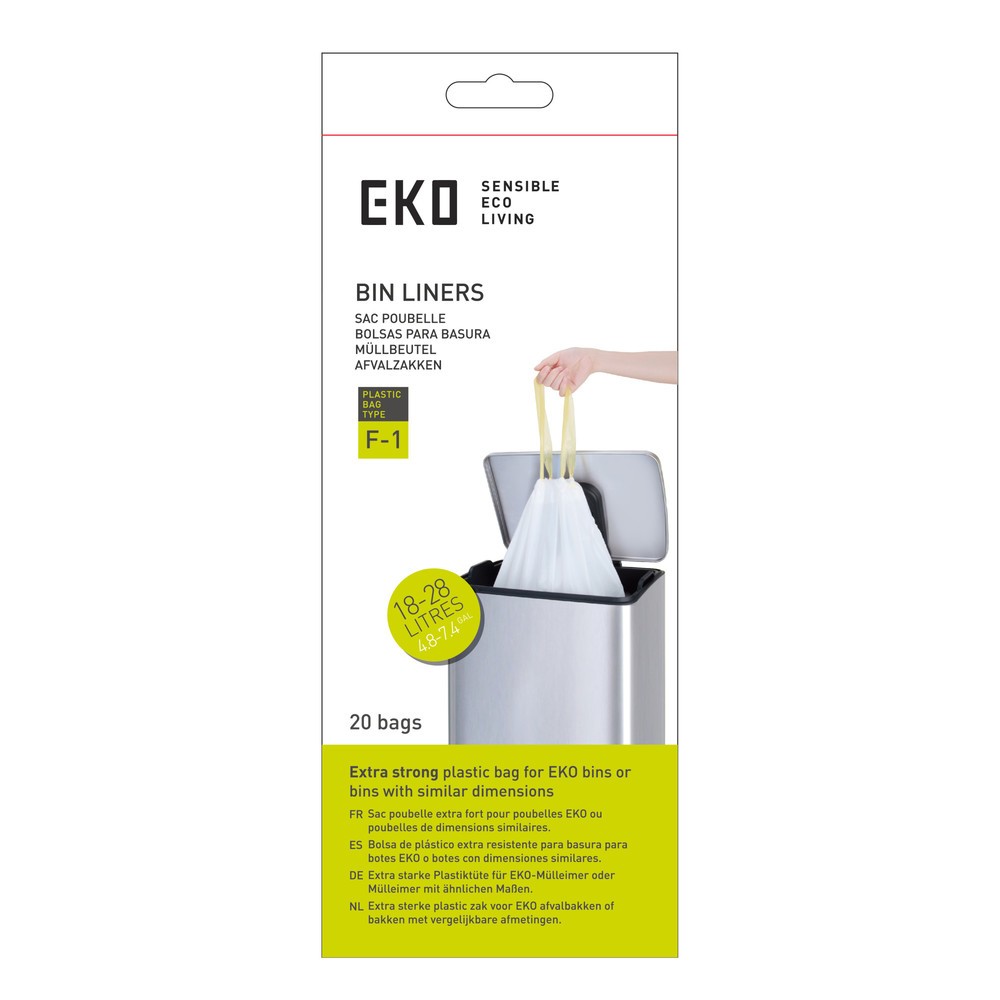 Číslo obrázku produktu 1: EKO pytle na odpad, bílá, 28 litrů, 420 ks/JB