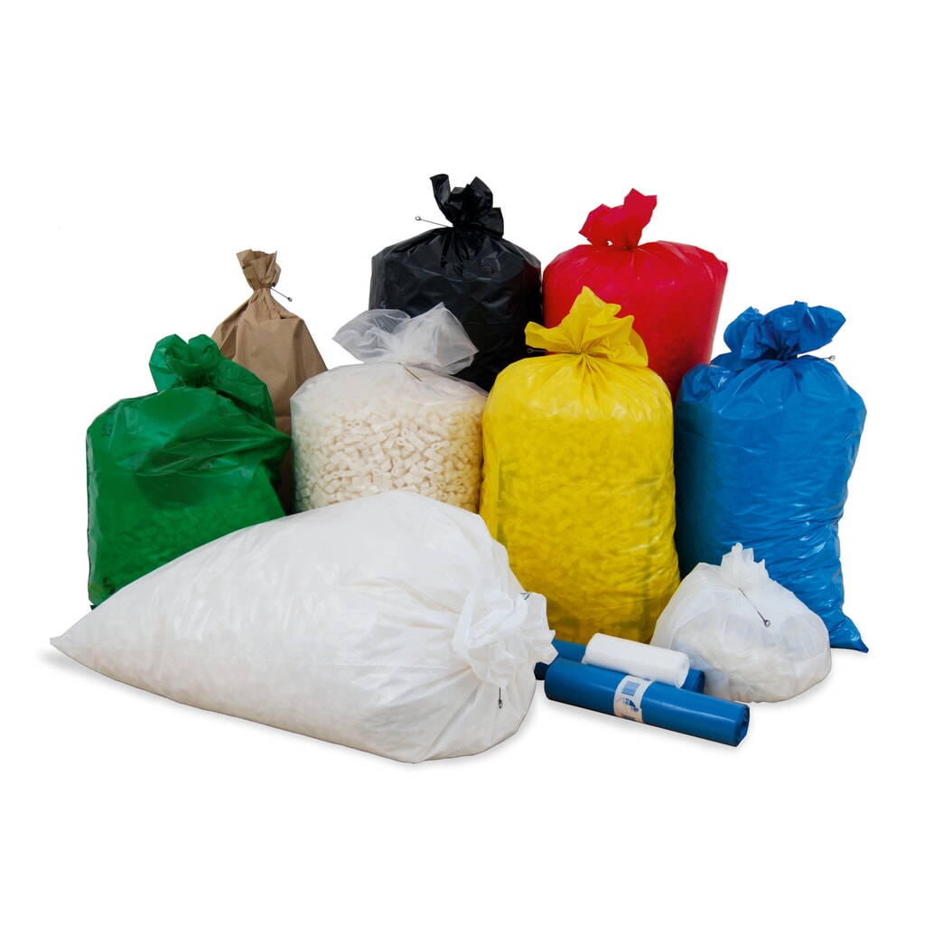 Obrázek produktu: Pytle na odpadky 60 litrů, HDPE, 15 µm, 40 ks/role, 360 ks/SU, bílá
