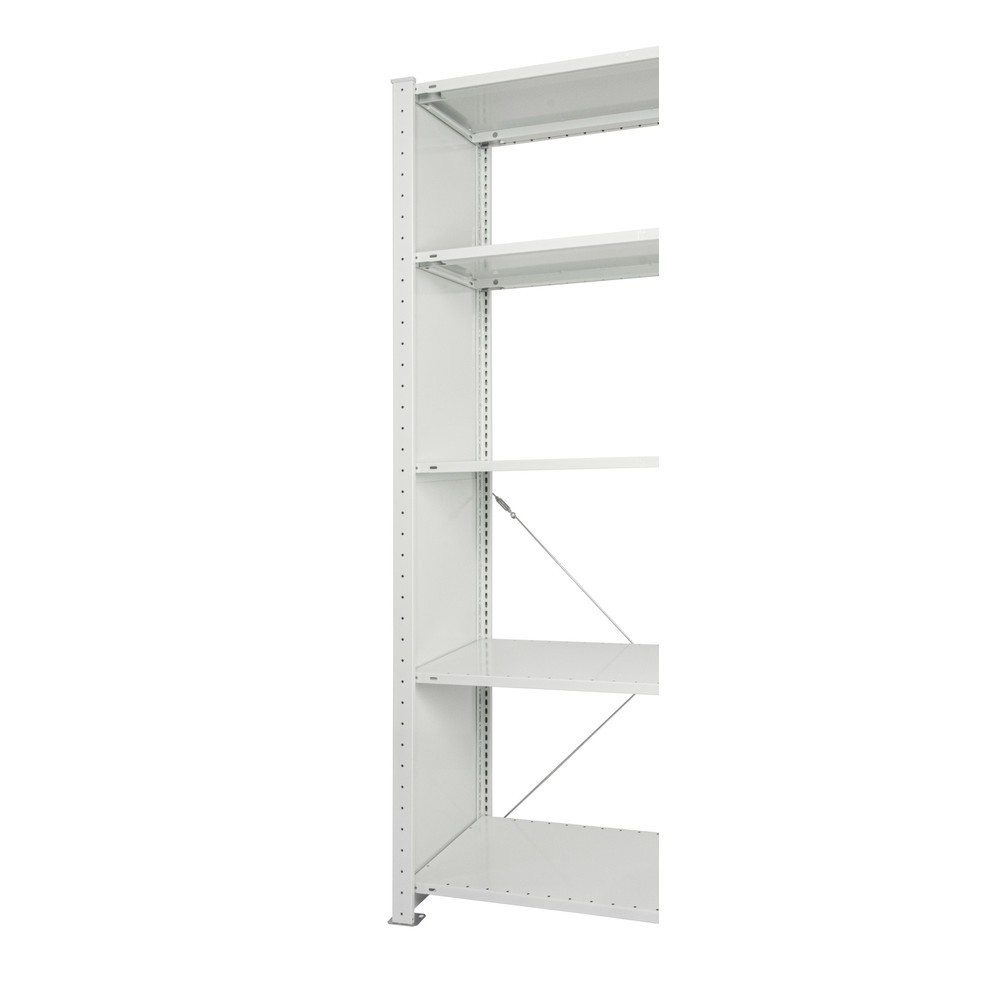 Číslo obrázku produktu 3: Masivní plechový rám s profily T MULTIplus pro policový regál SCHULTE, světle modrá, předem montovaný, VxH 2500 x 600 mm